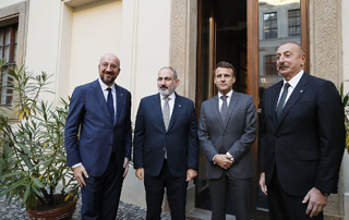 Заявление по итогам встречи премьер-министра Пашиняна, президента Алиева, президента Макрона и президента Мишеля от 6 октября 2022 года