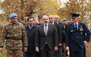 Prime Minister Pashinyan attends the opening ceremony of "Zar" training center of the peacekeeping brigade of the Ministry of Defense