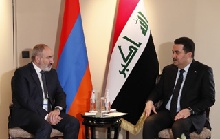 Rencontre entre le Premier ministre Pashinyan et le Premier ministre irakien Mohammed Chia al-Soudani
