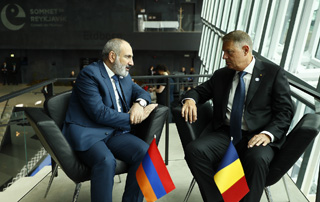Премьер-министр Пашинян провел встречу с президентом Румынии