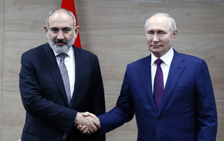 Prime Minister of Armenia, President of the Russian Federation meet in Sochi