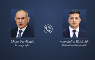 Տեղի է ունեցել Նիկոլ Փաշինյանի և Վոլոդիմիր Զելենսկիի հեռախոսազրույցը
