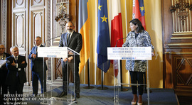 Встреча премьер-министра Никола Пашиняна с мэром Парижа Анн Идальго