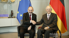 Prime Minister arrived in Germany on a working visit and met with Bundestag President Wolfgang Schäuble
