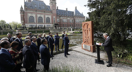 Armenian khachkar inaugurated at Peace Palace in The Hague within the framework of Prime Minister Pashinyan's visit