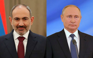 Nikol Pashinyan informs Vladimir Putin about the situation in Syunik Marz