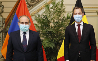 Nikol Pashinyan Meets with Belgian Prime Minister Alexander De Croo