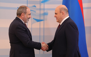 Nikol Pashinyan congratulates Mikhail Mishustin on Russia Day