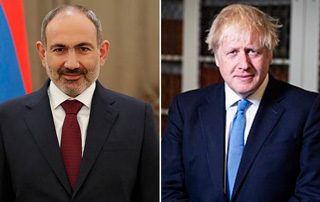 Nikol Pashinyan a adressé un message de félicitations à Boris Johnson à l'occasion de la Fête nationale