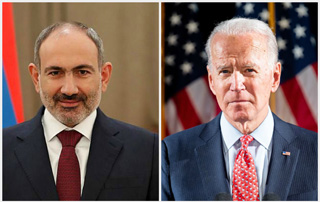 Joe Biden congratulates Armenian people, Nikol Pashinyan on elections