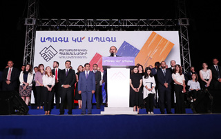 Discours de Nikol Pashinyan lors du rassemblement résumant les résultats des élections législatives anticipées