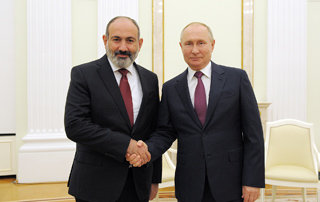 В Кремле состоялась встреча премьер-министра Республики Армения и президента Российской Федерации