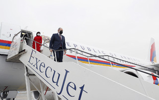 PM Pashinyan arrives in Brussels on a working visit