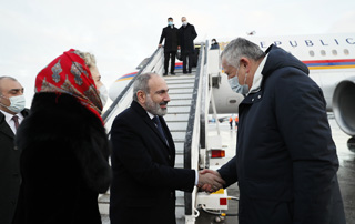The Prime Minister arrived in St. Petersburg on a working visit