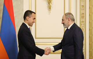 Премьер-министр Пашинян принял министра иностранных дел и международного сотрудничества Италии Луиджи Ди Майо