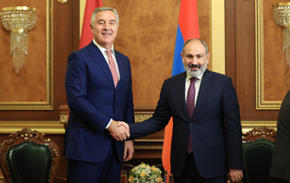 Le Premier ministre Pashinyan a accueilli le Président du Monténégro, Milo Đukanović