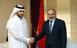 PM Pashinyan receives Mansoor Al-Mahmoud, CEO of the Qatar Investment Authority