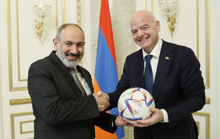 The development of football infrastructure is important not only for sports but also for educational perspectives. The Prime Minister to the President of FIFA