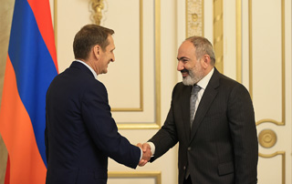 Le Premier ministre Pashinyan a reçu Sergueï Naryshkin