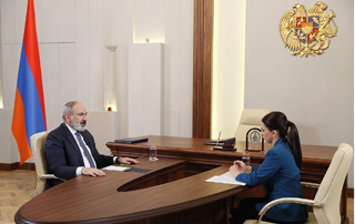 Le Premier ministre Pashinyan a accordé une interview à la télévision publique 