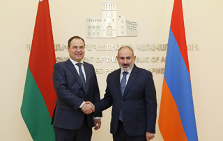 Nikol Pashinyan a rencontré le Premier ministre du Bélarus 