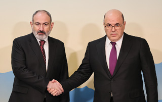 Nikol Pashinyan and Mikhail Mishustin meet in Almaty
