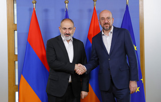 Rencontre entre le Premier ministre arménien et le Président du Conseil européen