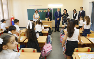 The program of building 300 schools and 500 kindergartens is not educational at all, it is the program aimed at ensuring the perpetuity of our statehood. The Prime Minister visits newly built schools in Yerevan and regions