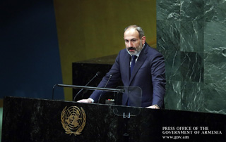 Prime Minister Nikol Pashinyan delivers speech at UN General Assembly