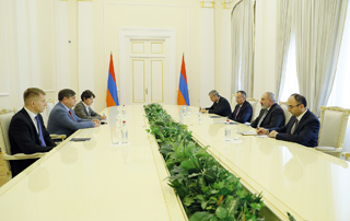 The Prime Minister receives the members of the Estonia-Armenia inter-parliamentary friendship group