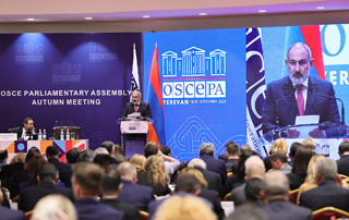 Discours du Premier ministre Pashinyan à la session d'automne de l'Assemblée parlementaire de l'OSCE