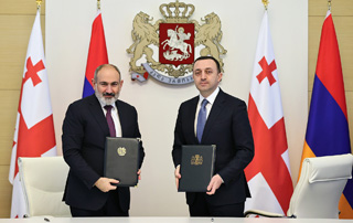 Նիկոլ Փաշինյանը և Իրակլի Ղարիբաշվիլին ստորագրել են Հայաստանի Հանրապետության և Վրաստանի միջև ռազմավարական գործընկերության հաստատման հռչակագիր
