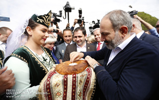 La visite du Premier ministre de la République d'Arménie, Nikol Pashinyan, à la communauté Agarak