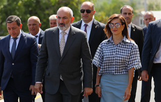 The Republic of Armenia is a tool to ensure the well-being of its own citizens. the Prime Minister visits the newly built schools with his wife