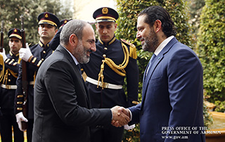 Никол Пашинян и Саад Харири обсудили перспективы развития отношений между Арменией и Ливаном