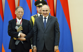 Prime Minister Pashinyan awards  Yoshiaki Damon Hagiwara with State Prize for Global Contribution to High Technologies 