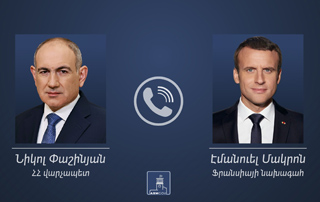 Nikol Pashinyan holds telephone conversation with Emmanuel Macron