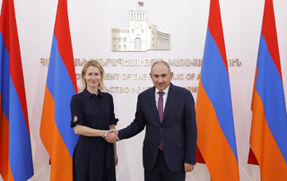 Վարչապետն ընդունել է ԵՄ բարձր ներկայացուցիչ Կայա Կալասին