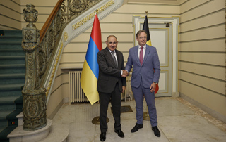 The Prime Ministers of Armenia and Belgium meet in Brussels