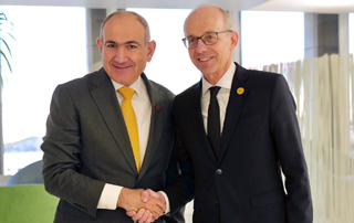 The Prime Ministers of Armenia, Luxembourg meet in Brussels