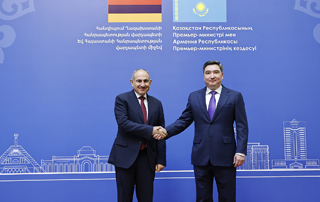 Une rencontre a eu lieu entre les Premiers ministres de l’Arménie et du Kazakhstan