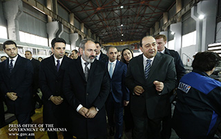 Nikol Pashinyan a participé à l'ouverture d'une usine d'appareils ménagers