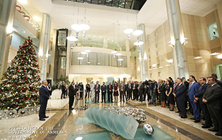“The primary objective of cooperation between the Government and the Central Bank is to make available new opportunities for Armenian citizens” - Nikol Pashinyan attends 2018 festive reception held at Central Bank