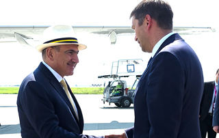 Le Premier ministre est arriv&eacute; &agrave; Ekaterinbourg