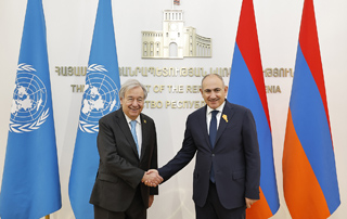 Le Premier ministre Nikol Pashinyan a re&ccedil;u le Secr&eacute;taire g&eacute;n&eacute;ral de l&rsquo;ONU, Ant&oacute;nio Guterres