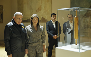 The Prime Minister and his wife attend the opening of a special exhibition titled "Exhibits of Silence"
