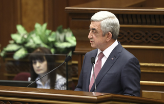 Discours du Premier Ministre Serge Sargsyan après les résultats du vote à la séance spéciale de l'Assemblée nationale 