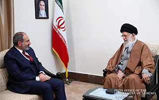 Nikol Pashinyan hosted by Supreme Leader of Islamic Revolution Ayatollah Seyed Ali Khamenei

