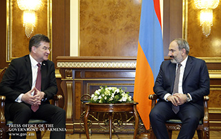 Նիկոլ Փաշինյանն ընդունել է ԵԱՀԿ գործող նախագահ, Սլովակիայի ԱԳ նախարար Միրոսլավ Լայչակին