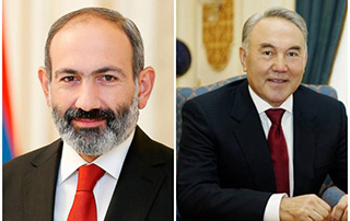 Prime Minister Pashinyan holds phone conversation with Nursultan Nazarbayev